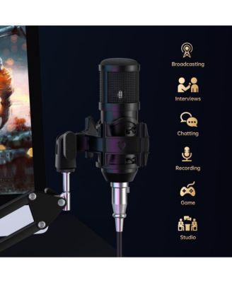 Pro Sound Card Kit for Live Streaming Featuring OTG Clear Audio, 16 Sound & 14 Voice Effects