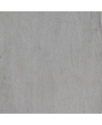 Gray Velvet Upholstered Queen Platform Bed