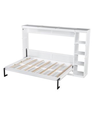 Full Size Murphy Bed with Bookshelf