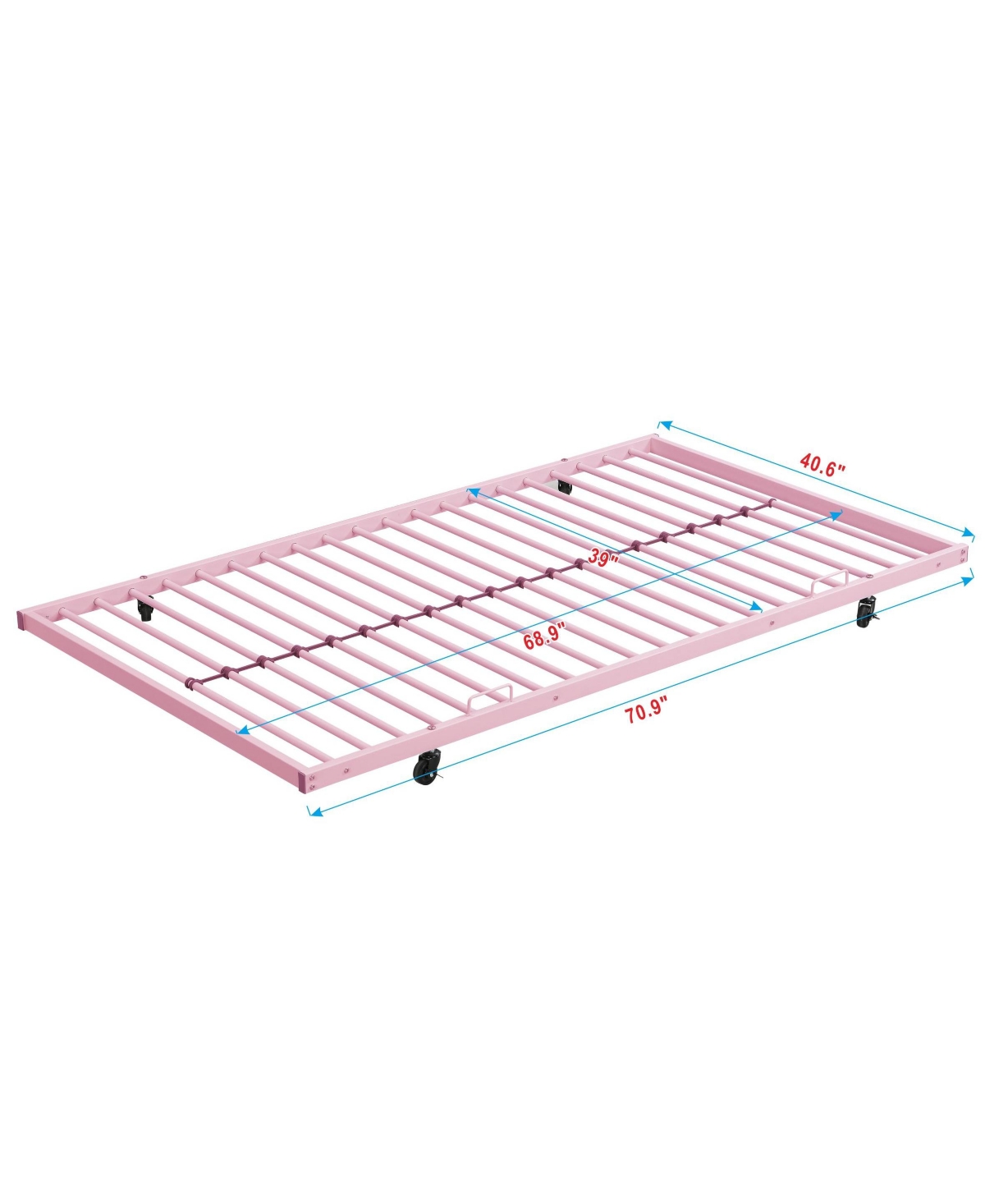 Streamdale Furniture Metal Bunk Bed with trundle