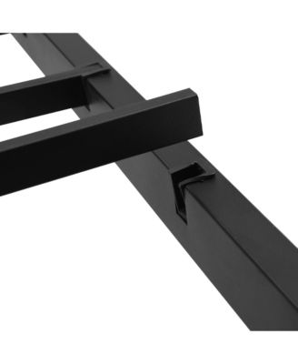 Metal Platform Bed with USB, Charging Station, Storage, LED Lights