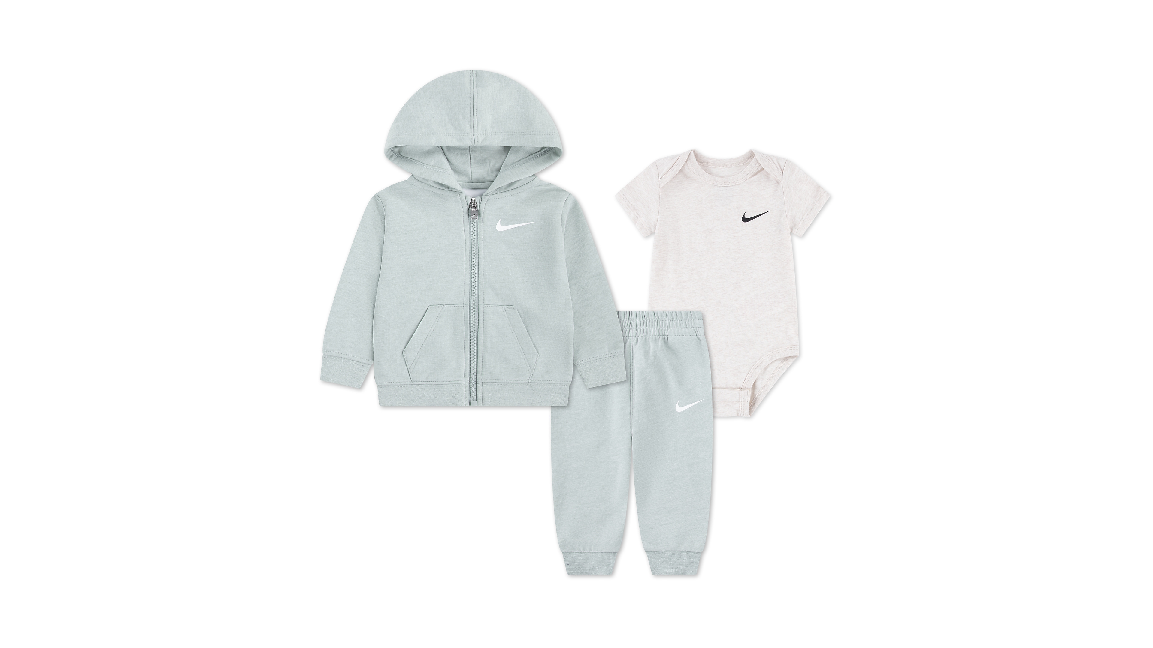 Nike Baby Boys Bodysuit, Hoodie, and Pants, 3-Piece Set