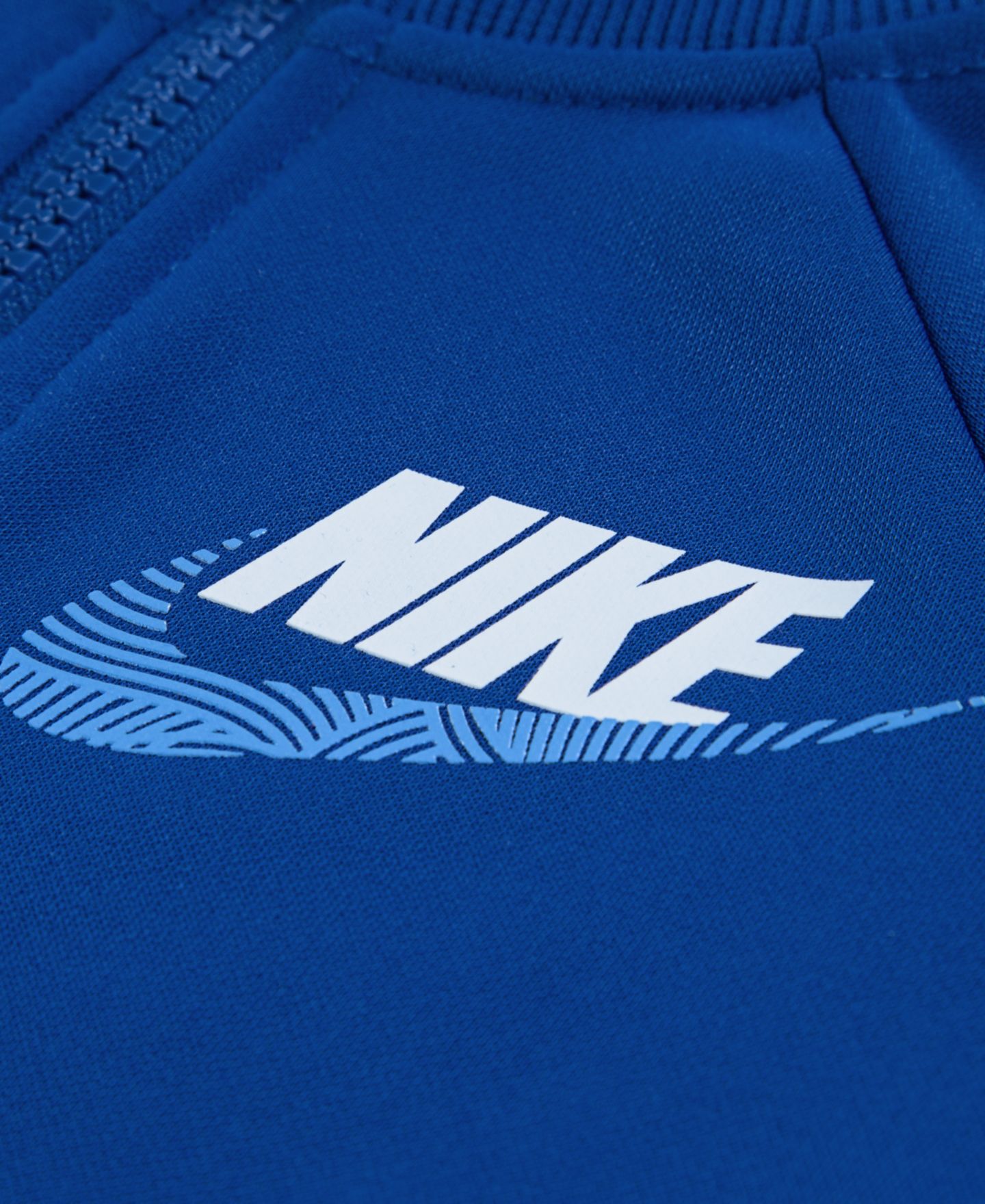Детский комплект Nike для малыша: куртка оверсайз и брюки с логотипом, 2 предмета, цвет: Синий — фото 3