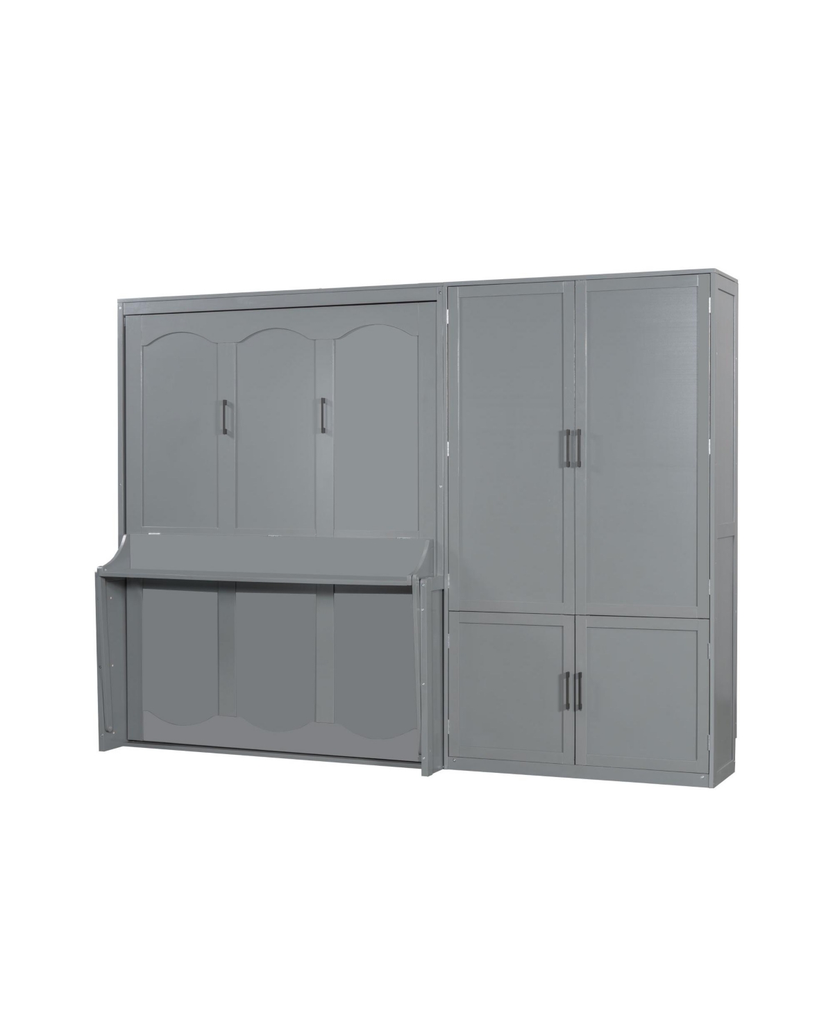 Streamdale Furniture Queen Murphy Bed Wall with Closet.