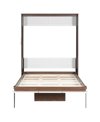 Full Size Murphy Bed with Foldable Desk – Space Saving Wall Bed