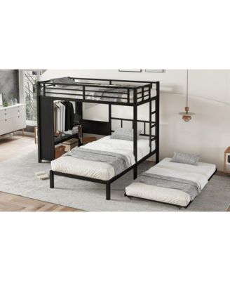 + Twin over Twin + Wood/Metal (if material is specified) + Trundle, Desk & Wardrobe + Bunk Bed