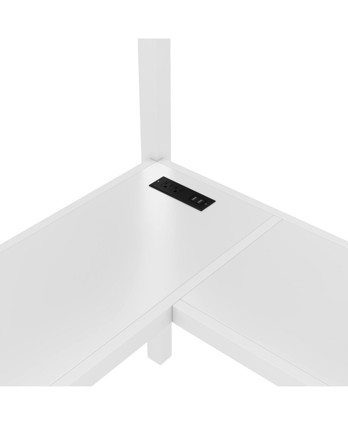 Streamdale Furniture Streamdale Twin Xl Loft Bed with Desk, Wardrobe, Usb & Led