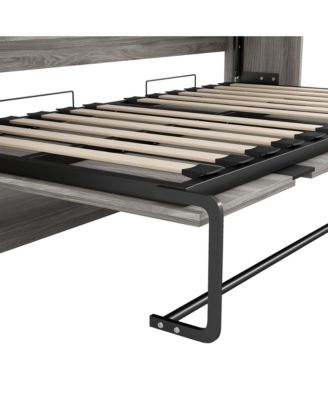 + Twin + Wood (or MDF, if that s the material) + Murphy Bed with Drawers & LED, Folds to Cabinet + Bed