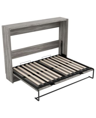  Full Size Murphy Bed, can be Folded into a Cabinet, Gray