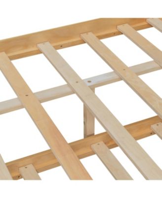  Wooden House Bed with Twin Trundle