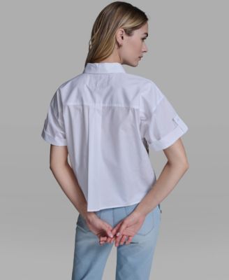 Women's Short-Sleeve Sewing Theme Top