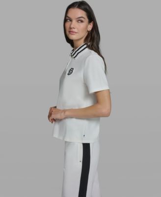 Women's Choupette Knit Collared Polo Top