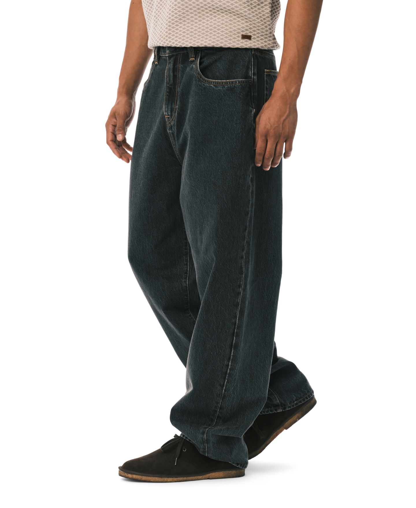 Мужские джинсы Buffalo David Bitton Baggy-Fit, цвет: Чёрный — фото 4