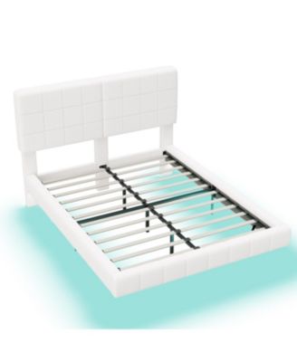 Streamdale Boucle Floating Bed with Light,Queen