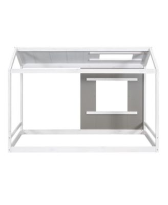 Twin Size House Platform With Roof And Window