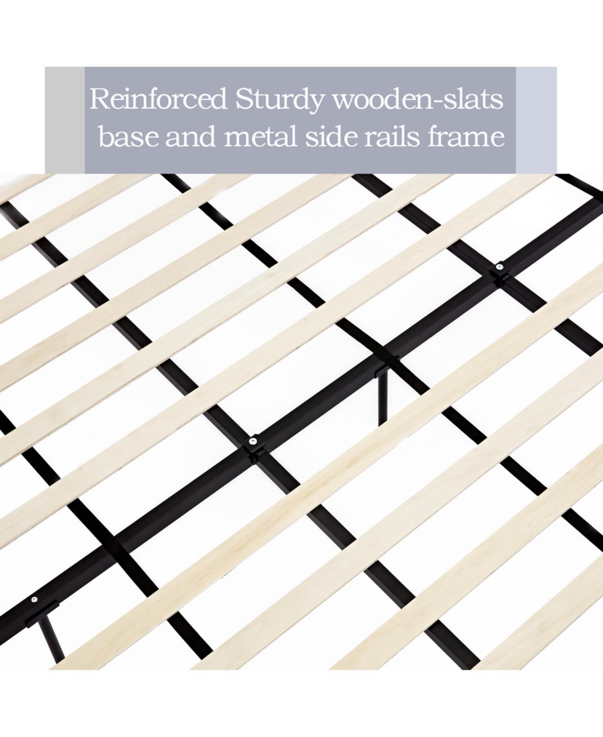 Streamdale Furniture Peyton King Bed Ivory Velvet Tufted Wingback