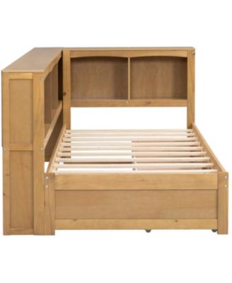 Twin Wood Daybed with Storage & USB
