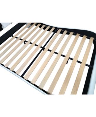 + Platform Bed + Faux Leather + LED Lighting, Bluetooth, Massage + Bed