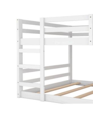  Full Over Full Bunk Bed with Ladder