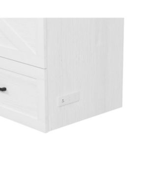 Farmhouse Murphy Bed with Charging & Storage