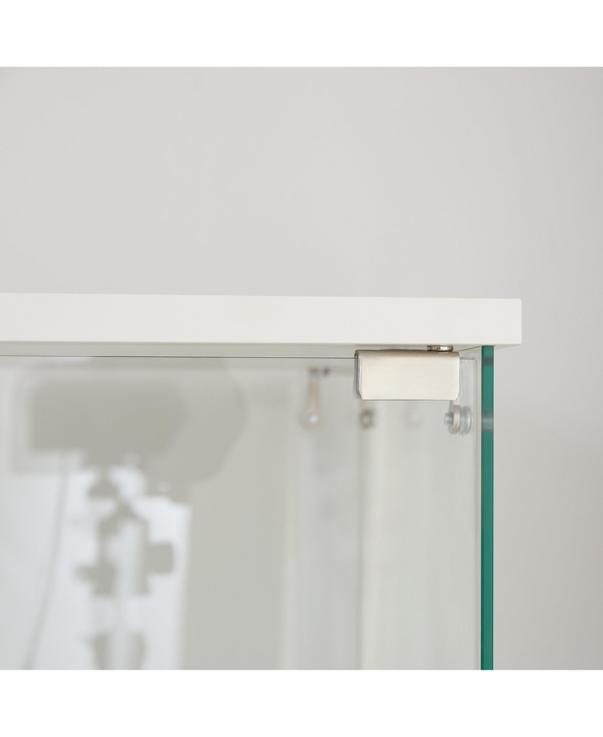 Streamdale Furniture + 4-Tier + Glass + Locks & Acrylic Shelves + Display Cabinet