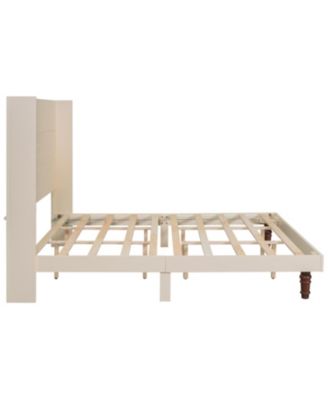 Streamdale Elegant High Headboard Bed 54" Tall, King Size