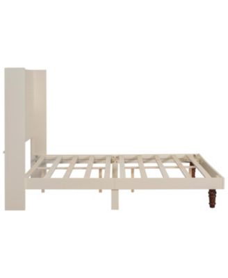 Elegant High Headboard Queen Bed