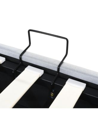 King Size Upholstered Platform Bed with a Hydraulic Storage System