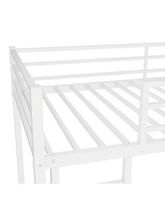 Metal Twin over Twin Bunk Bed/ Heavy-duty Sturdy Metal/ Noise Reduced/ Safety Guardrail/No Box Spring Needed