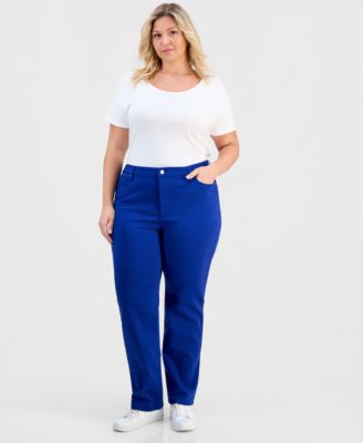 Plus Size Lexington High-Rise Straight-Leg Jeans
