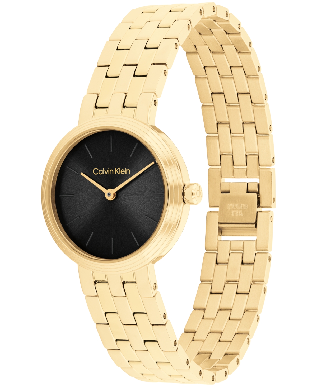 Calvin Klein Women's Forme Gold Tone Stainless Steel Bracelet Watch, 26mm