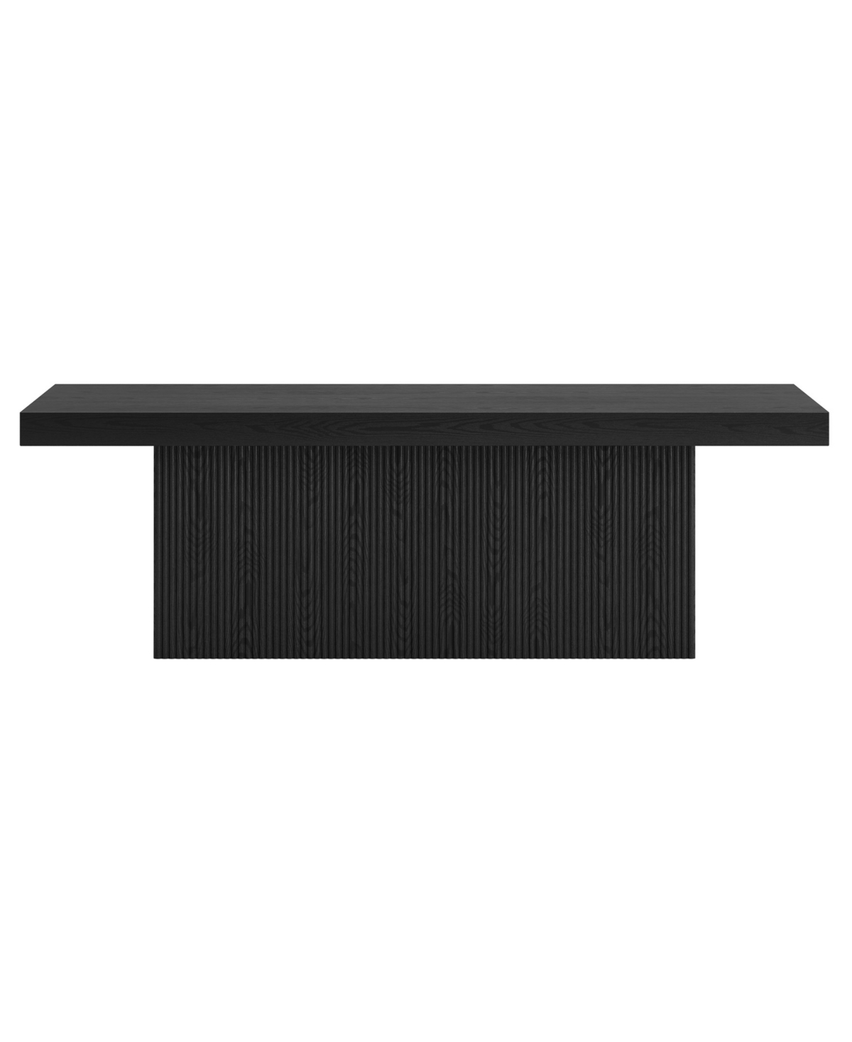Hudson & Canal Torren 48" Wide Rectangular Fluted Coffee Table