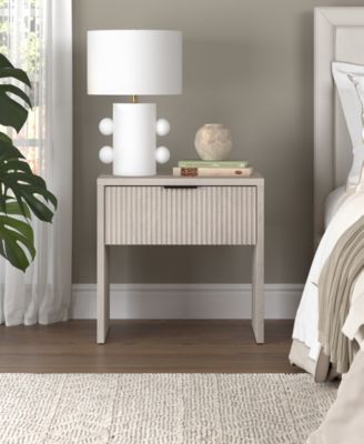 Kenslow 24" Wide Rectangular Fluted Nightstand