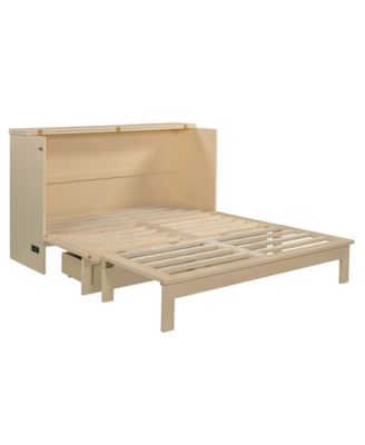 Queen Size Murphy Bed with Large Drawers