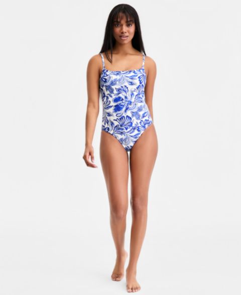 Женские купальники La Blanca Women's Botanical Scoop Neck One-Piece Swimsuit