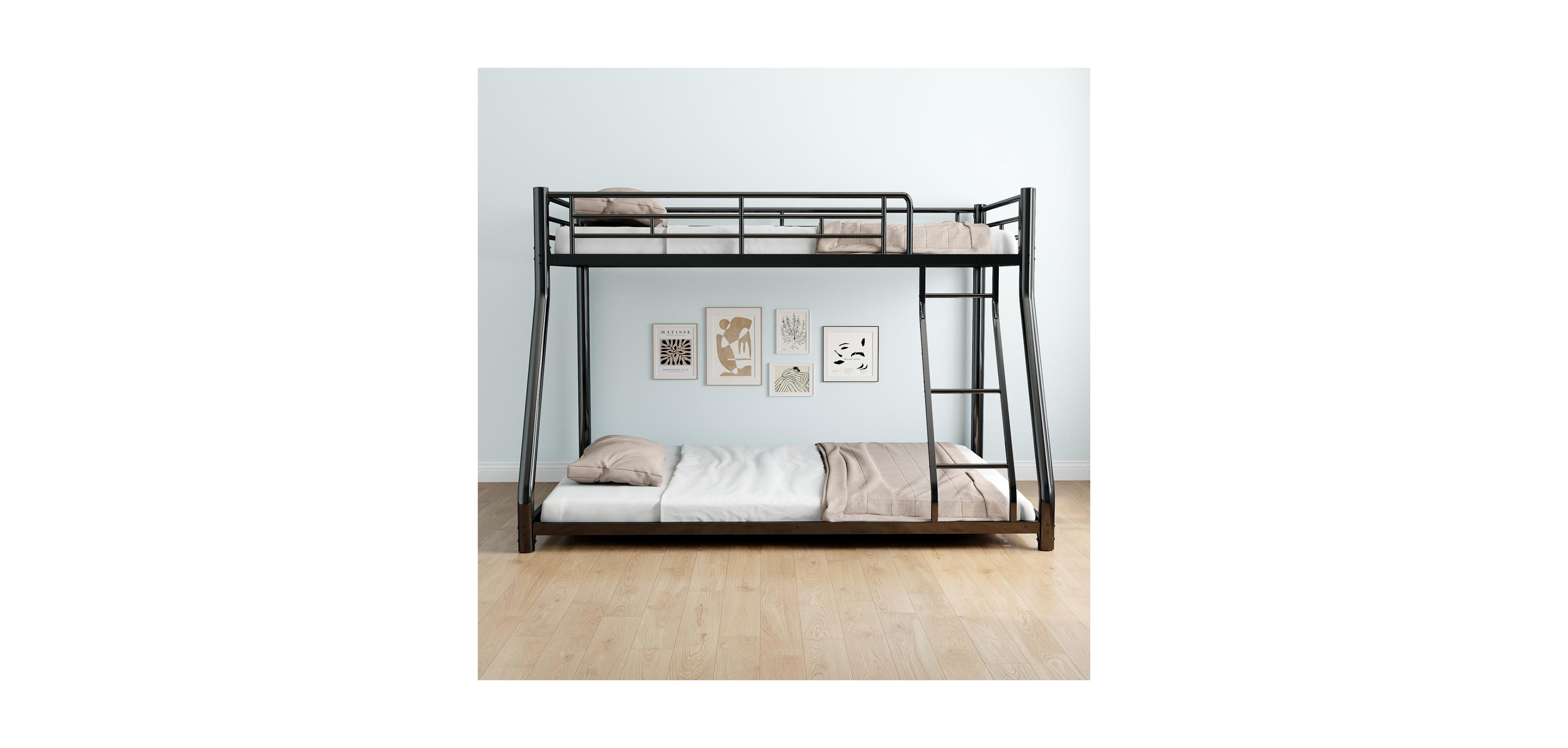 Streamdale Furniture Twin Over Full Metal Bunk Bed