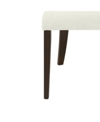 Dining Chair Without Arm (dark brown+beige) Set of 2
