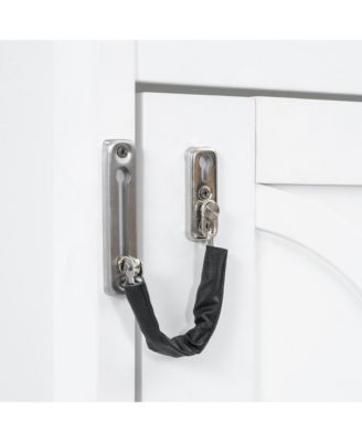 Twin Size Murphy Bed with Charging Station and a Drawer, White