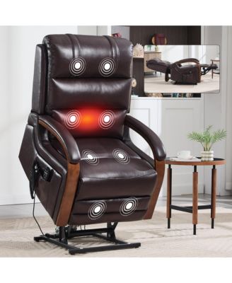  Power Leatheraire Lift Recliner Heat Massage