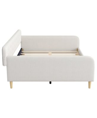 Queen Size Upholstered Daybed with 4 Support Legs