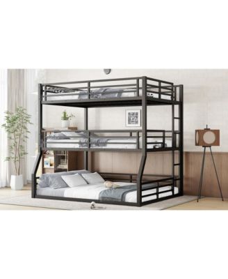 Triple Bunk Bed, Metal, Heavy-Duty