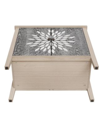 Streamdale Carved 2-Door Storage Cabinet with Adjustable Shelf