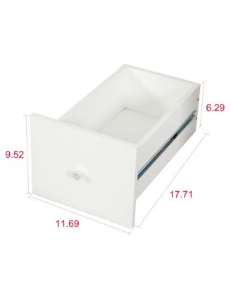  70.87" Display Cabinet, 4-Tier Shelf, 3 Drawers, Modern Wooden Bookshelf