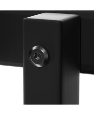 L-Shaped Bunk Bed with Slide and Short Ladder in Black