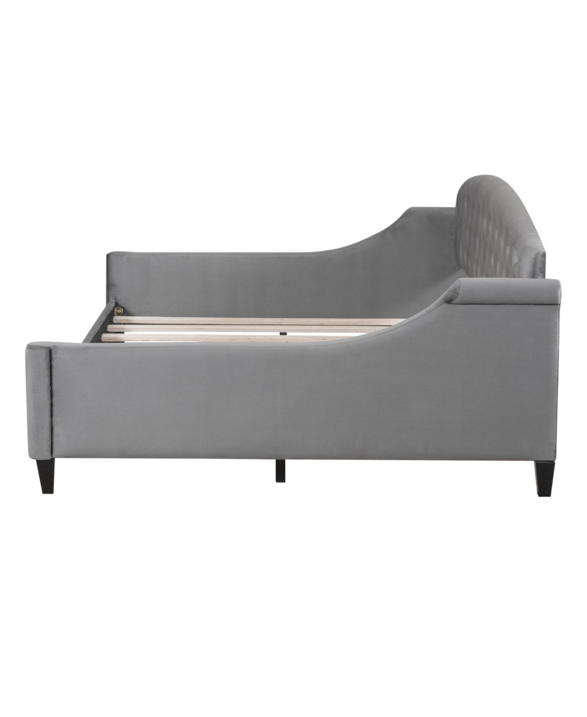 Streamdale Furniture Modern Gray Tufted Button Daybed