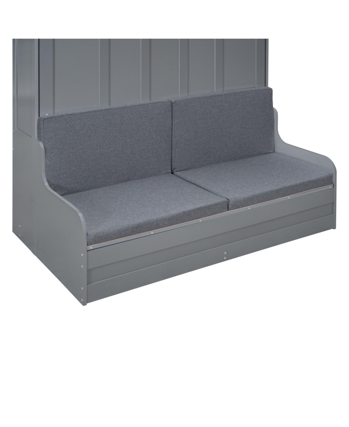 Streamdale Furniture Queen Size Murphy Bed Wall Bed with Cushion,Gray
