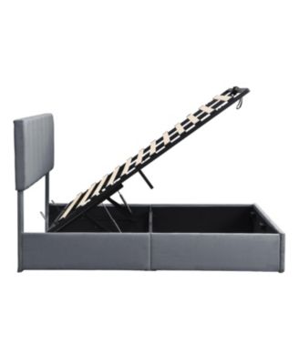 Upholstered Platform Bed w/ Hydraulic Storage
