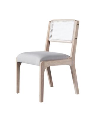 Modern Farmhouse Dining Chairs, Set of 2, Beige