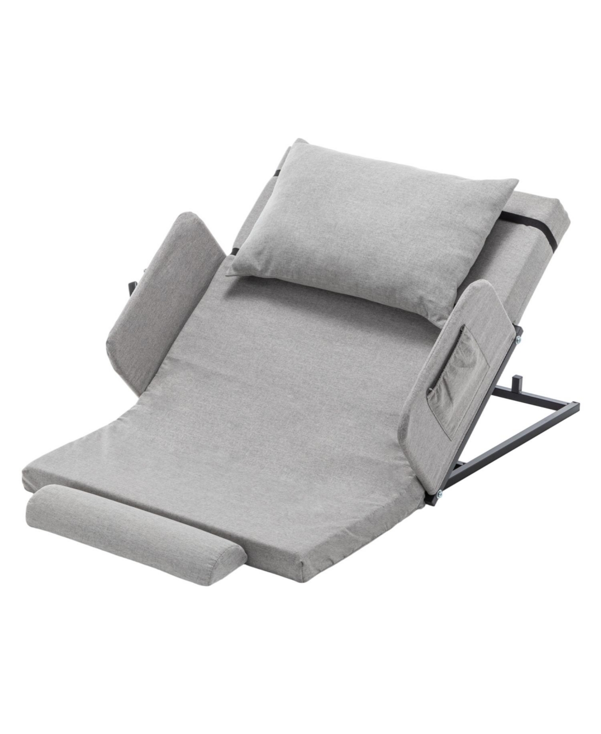 Streamdale Furniture Adjustable Bed Backrest w/ Rails - 300lbs, 4-68 Lift