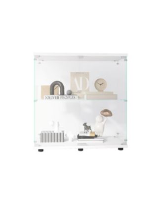 Glass Display Cabinet with Lock & Doors